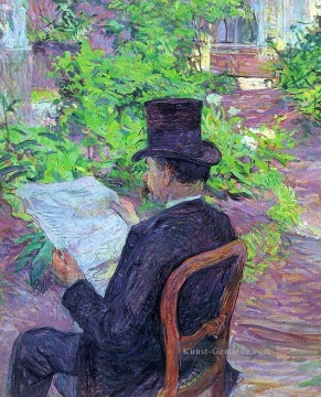 garten galerie - Wunsch dehau eine Zeitung im Garten 1890 Toulouse Lautrec Henri de Lesen